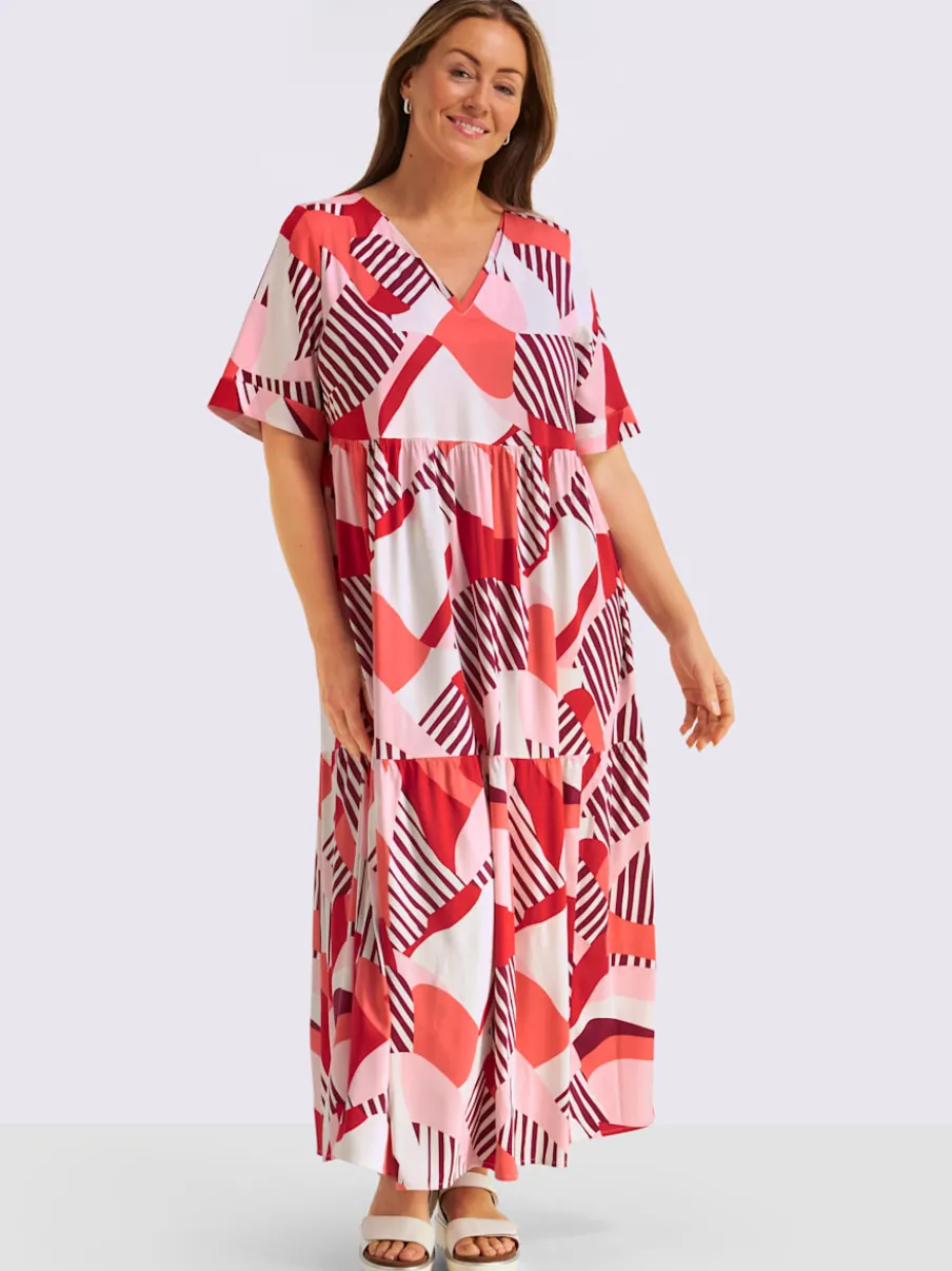 Robe évasée viscose