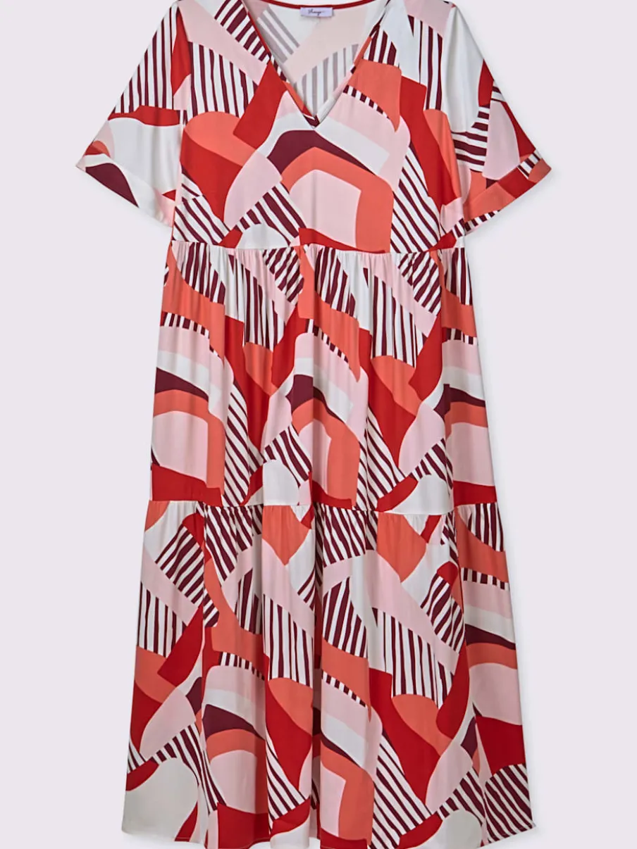 Robe évasée viscose