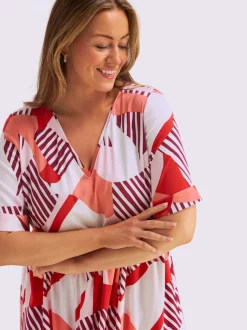 Robe évasée viscose