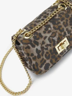 Sac en bandoulière petit sac avec anse à chaîne couleur or élégante et petite poche intérieure