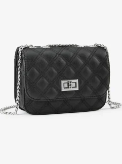 Sac en bandoulière petit sac avec élégante anse à chaîne couleur argent