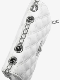 Sac en bandoulière petit sac avec élégante anse à chaîne couleur argent