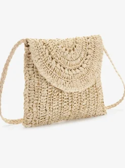 Sac en bandoulière sac à main estival en matière légère avec petite poche intérieure