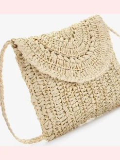 Sac en bandoulière sac à main estival en matière légère avec petite poche intérieure
