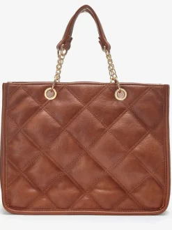 Sac à main avec matelassage tendance et anse à chaîne dorée
