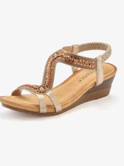 Sandales avec détails brillants tendance