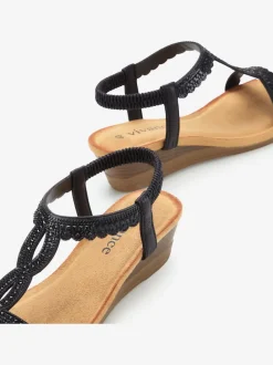 Sandales avec détails brillants tendance