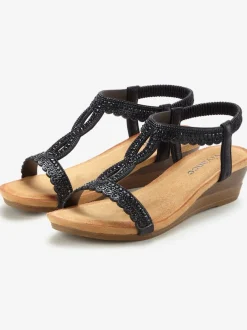 Sandales avec détails brillants tendance