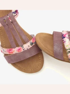 Sandales avec superbes éléments décoratifs au style ethnique
