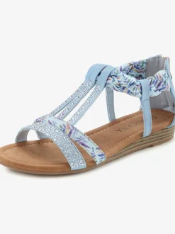 Sandales avec superbes éléments décoratifs au style ethnique