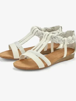 Sandales avec superbes éléments décoratifs au style ethnique