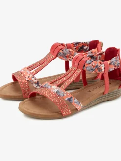 Sandales avec superbes éléments décoratifs au style ethnique