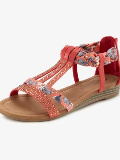 Sandales avec superbes éléments décoratifs au style ethnique