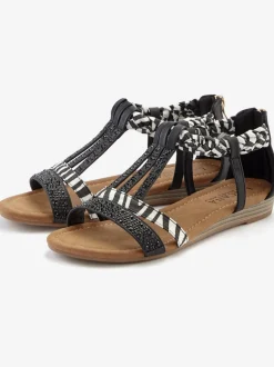 Sandales avec superbes éléments décoratifs au style ethnique