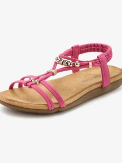 Sandales brides élastiques pour un confort optimal et semelle intérieure extra-douce