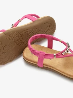 Sandales brides élastiques pour un confort optimal et semelle intérieure extra-douce