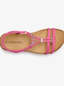 Sandales brides élastiques pour un confort optimal et semelle intérieure extra-douce