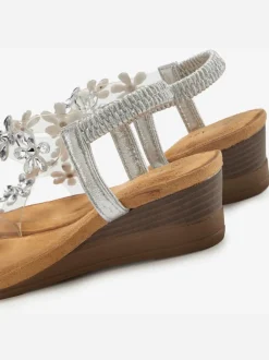 Sandales brides élastiques pour un confort optimal et semelle intérieure extra-douce