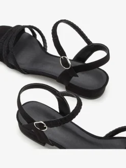 Sandales brides tressées raffinées