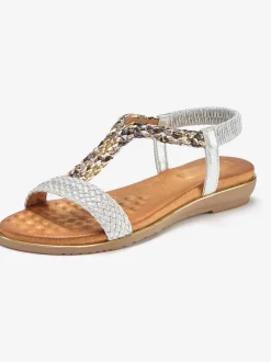 Sandales brides tressées raffinées