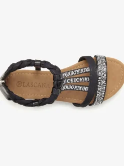 Sandales d'été avec petites pierres brillantes tendance