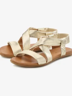 Sandales en cuir avec brides raffinées