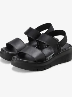 Sandales élégantes en cuir de qualité avec semelle chunky tendance