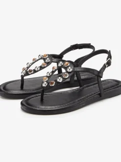 Sandales pierres fantaisie tendance