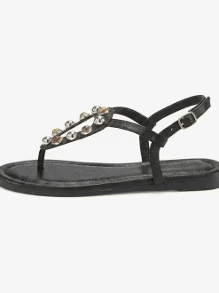 Sandales pierres fantaisie tendance