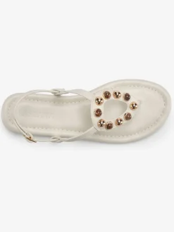 Sandales pierres fantaisie tendance