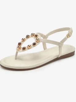 Sandales pierres fantaisie tendance