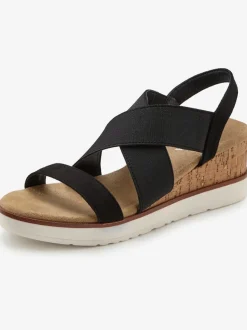 Sandales talon compensé confortable d'env. 6 cm