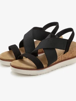 Sandales talon compensé confortable d'env. 6 cm