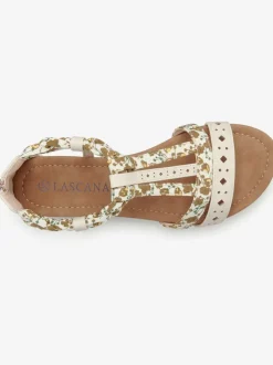 Sandales talon légèrement compensé et très confortable