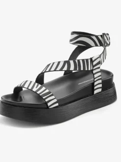 Sandales tendance avec semelle compensée