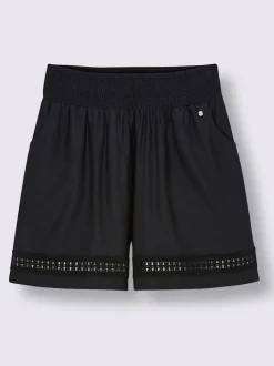 Short ceinture smockée