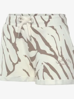 Short décontracté avec motif zèbre et poches latérales fendues
