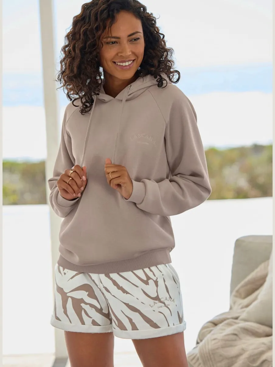 Short décontracté avec motif zèbre et poches latérales fendues