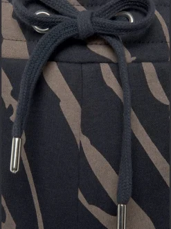 Short décontracté avec motif zèbre et poches latérales fendues