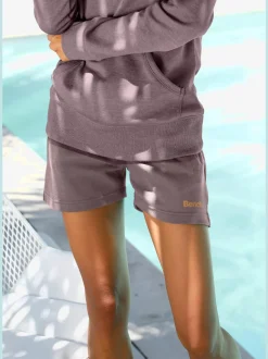 Short décontracté en interlock avec ceinture élastique et cordon