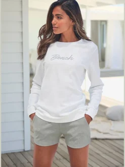 Short décontracté en matière douce avec ceinture élastique et poches