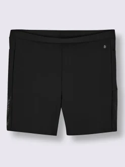 Short de bain empiècement maille