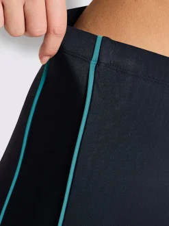 Short de bain passepoils contrastés tendance