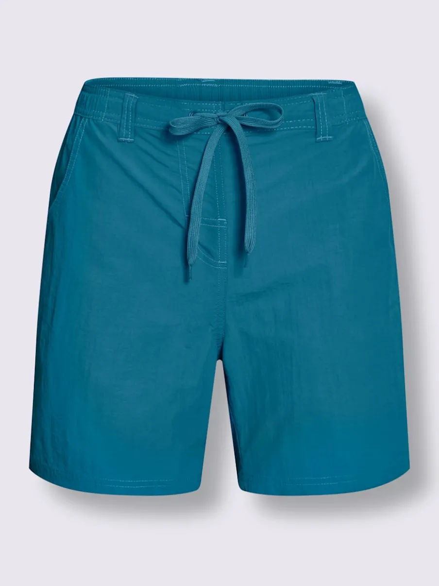 Short de bain sportif à taille élastique avec poches latérales