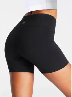 Short de course sportif en coton doux avec logo imprimé à la ceinture