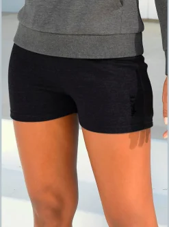 Short de détente sportif avec rayures latérales et ceinture à coulisse