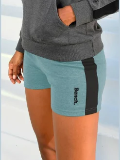 Short de détente sportif avec rayures latérales et ceinture à coulisse