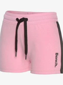 Short de détente sportif avec rayures latérales et ceinture à coulisse