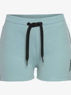 Short de détente sportif avec rayures latérales et ceinture à coulisse