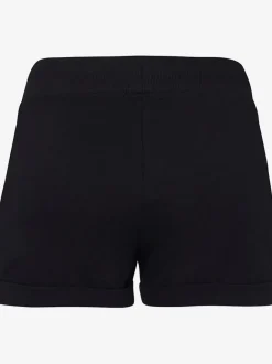 Short de plage avec ceinture côtelée et bandes rayées